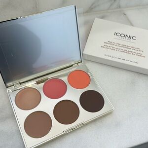 ICONIC LONDON multi use cream blush, bronze & highlight palette.